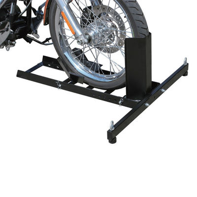 1500LB Moto Wheel Chock: Tilting Auto-Secure, Adjustable for Transport/Storage/Rental