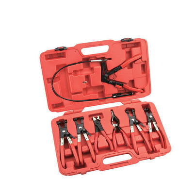7PC Hose Clamp Pliers Set: Long Reach, Durable for Auto & Mechanical Hose Repairs